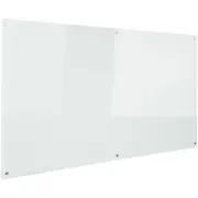 RAPIDLINE GLASSBOARD W1800mm x D15mm x H1200mm Transparent White