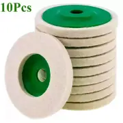 Wool Polishing Discs for Angle Grinder Finishing Wheel Buffing Pad 10 Pack