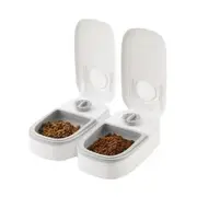 Digital Automatic Cat Feeder,Smart Pet Feeder with 48 Hour Timer, Dry and Wet Food Dispenser for Cats and Dogs
