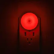 myCozyLite Motion Sensor LED Night Light, Red, Plug-in Nightlight M1803, Red