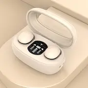 Mini Tws Bluetooth Earphones With Rectangular Bin Noise Reduction Long Battery Life Wireless Skin Colour Earbuds