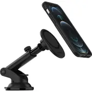 OtterBox Car Dash Windshield Mount for MagSafe Black-(78-80446),Adjustable Mount,Strong Magnetic Alignment,Holds phone Securely, 2 Years Warranty 78-80446