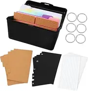 BCOATH Recipe Card Box Index Card File Box Colorcoded Tabs for Home Office School