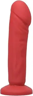 Tantus Sex/Adult Toys Strap-On Vamp Kit Vibrator Dildo- 100% Ultra-Premium Silicone w/Velvet Vibrating Harness & Bullet Vibe Pocket Safe for Men, Women & Couples- Red