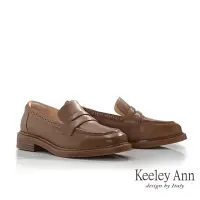 在飛比找momo購物網優惠-【Keeley Ann】簡約素面樂福鞋(棕色37513732