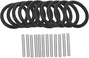 HEALEEP 10 Sets Rubber Ring and Pin Set Driver Socket Attachments Easy Installation and Quick Access Compatible with Various Wrenches for Efficient Mechanical Repairs