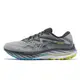 Mizuno 慢跑鞋 Wave Rider 27 超寬楦 灰 藍 黃 美津濃 路跑 男鞋 ACS J1GC2304-01