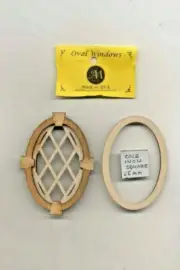 Window - Keystone Oval - 2138K wood dollhouse miniature 1:12 scale USA made