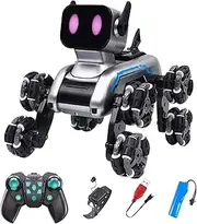 Dog Toy Remote Control - Children Smart Puppy Toy - Eight-Wheel Robot Puppy for Living Room Outdoor Bedroom Yard, Toddller Entertainment Supplies