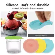 8Pcs Ice Cream Container Lid Silicone Ice Cream Container Replacement qrRSv