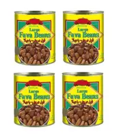 Premium Large Fava Beans 4-CANS Cooked 30 Oz. فول مدمس، فولة عريضة - باجيلا 850غ
