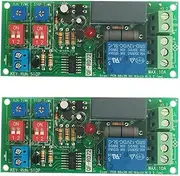 Aribrnten 2PCs Dual Time Adjustable Cycle Delay Timing Relay Repeat on OFF Switch Infinite Loop Module AC 100V 110V 240V