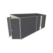 Build-a-Shed 1.5 x 4.5 x 2m Single Sliding Side Door Skillion Shed - Grey