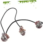 UPKOCH 3Pcs Splined Potentiometer Bk Volume Shaft for Electric Guitar Bass Tone Control Parts Compatible Audio Switch