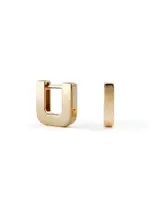 Otiumberg Chunky Square 14kt Gold Vermeil Hoop Earrings - One Size One Size