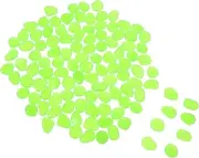 WHAMVOX 100pcs Luminous Pebbles for Fairy in Dark Decorative Rocks for Landscaping Garden Decorative Pebbles