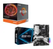 AMD Ryzen 9 3900X 12-Core CPU + ASRock B550 Pro4 AMD AM4 ATX Motherboard Combo