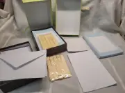 Gartner Invitation Announce Kit Blue Dot 50 count Create Your Own Stationary NIB