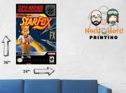 Starfox SNES Vertical Box Art Poster Multiple Sizes 11x17-24x36