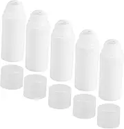 GANAZONO 5pcs Travel Lotion Containers with Pump Dispenser Leakproof Design for Body Wash Shampoo Refillable User Friendly for Everyday Use