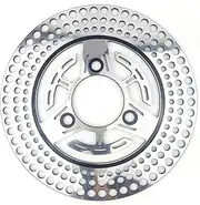 Motorcycle Front Rear Brake Disc Rotor Set 220mm Motorcycle Brake Disc Floating Disk Rotor Brake Caliper UN&IVE&RSAL 3 Hole Fr&on&t Rear Wheel For Ho&nd&a(HJ 42)