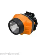 Head Lamp Safety Flashlight Strap Biking Walking Hiking Camping Yellow Orange