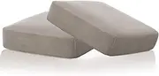 High Stretch Individual Seat Cushion Covers Sofa Slipcovers Couch Cushion Covers Sofa Covers Featuring Jacquard Textured Twill Fabric (2 Packs, Taupe)