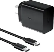 [SCHITEC] 45W USB-C Super Fast Charger with C to C 1m Cable USB C Charger for Samsung Galaxy S23 Ultra/S23+/S23/S22/S21/S20/Note 20/Note 10,PPS Charger for iPad Pro,11’’/12.9’’ (Black)