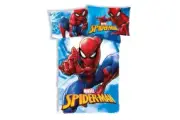Spiderman Webmaze Quilt Cover Set - Toddler Bed Size