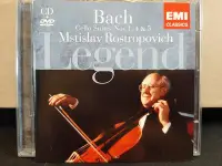 在飛比找Yahoo!奇摩拍賣優惠-Rostropovich,Bach-Cello Suites