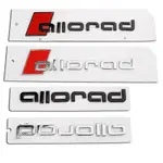 汽車 3D ABS 鍍鉻貼花貼紙適用於奧迪 ALLROAD A4 B9 A6 C5 C7 C8 汽車後備箱車身徽章標誌造