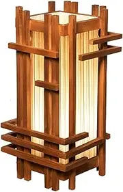 Japanese Style Simple Solid Wood Standing Lamp Creative Living Room Bedroom Bedside Lamp Vertical Floor Lamp E27 Indoor