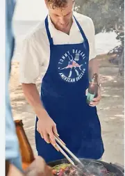 Tommy Bahama American Griller Marlin Apron Brand New Navy Blue