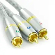 Ugly Ultra Premium Component RGB Video Cable RCA 75 Ohm Shielded OFC Gold Plated