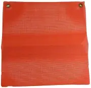 JJ Keller 3704 Orange Vinyl Coated Polyester Mesh Warning Flag w/ Grommets