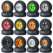 4PCS Wheel Rims Tires Kit For RC Kyosho MINI-Z 4x4 1/18 Jimny 1/24 Jeep Wrangler
