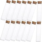 Alipis 24pcs Tiny Glass Vials with Cork Storage Bottles for Samples Potions Experiments for Laboratories and Pharmaceutical Use