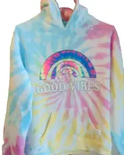 Hoodie Girls XL Sherbert Swirl Multicolor Long Sleeves Pouch Dreamsicle Kids NWT