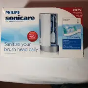 Philips Sonicare UV Toothbrush Head Sanitizer HX7990 with attachments NEW Sealed