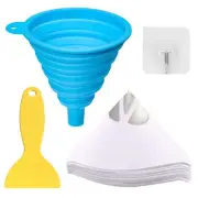 70 Pcs Paper Paint Filters 100 Micron Disposable Paint Paper Strainers for Resin