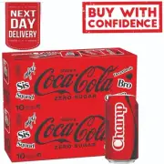 Coca-Cola Zero Sugar Soft Drink Multipack Cans 20 x 375 mL