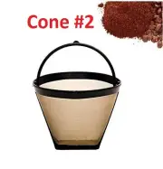 GoldTone Reusable #2 Cone Coffee Filter for Black + Decker Coffee Makers