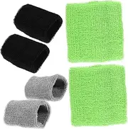 HONMEET 6pcs Workout Wristbands Elastic Sports Wrist Bands for Football Basketball Running Brace with Elasticity and Durability for Fitness Activities
