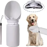 550ML Dog Water Bottle,Portable Silicone Dog Water Cup, Collapsible, Leak-Proof,Outdoor Travel Walking Pet Drinking Bowl