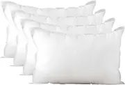 Throw Pillows Insert, Indoor Decorative Cushions for Bed and Couch (4, 35x55cm)