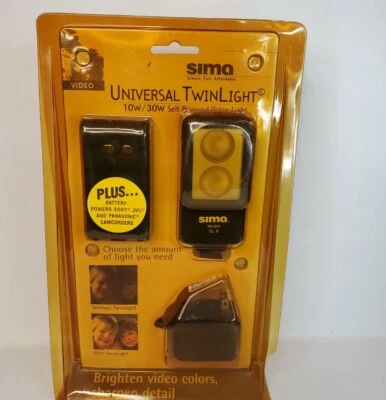 Sima SL-8 Universal CamLight - 10/30 Watt Self Powered Video Light NEW