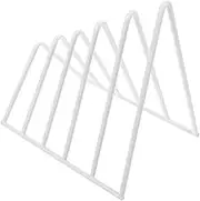 Ciieeo 2pcs Bookshelf Office Decor for Women Wired Magazine Cd Records Storage Holder Desktop Book Shelf Book Holder Book Shelf Black Desktop Magazine Rack Record Rack Iron Simple White