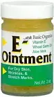 Basic Organics Natural Vitamin E Ointment For Dry Skin and Wrinkles 2 Oz 4 Pack