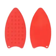 2pcs Silicone Iron Rest Pad Hot Resistant Mat Iron Rest Plate Red