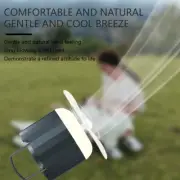 Camping Fan Light Rechargeable Fan USB Powered Fan with Light &Hook Tent3900